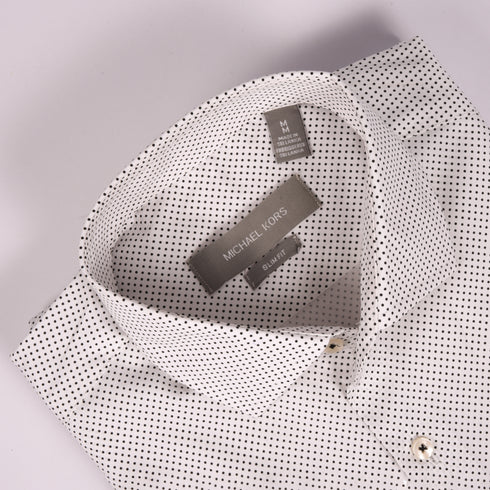 MK White Small Dotted Shirt